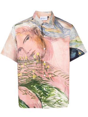 CARNE BOLLENTE graphic-print short-sleeved shirt - Pink