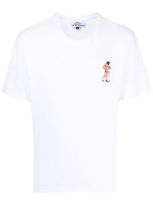 CARNE BOLLENTE Midnight Cowboys embroidered T-shirt - White