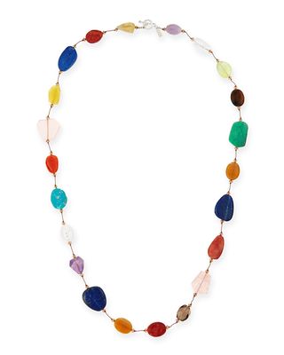 Carnival Large Multi-Stone Necklace, 35"L