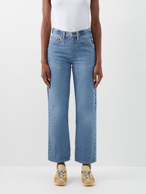 Caro Editions - Reworked Levi's Denim Straight-leg Jeans - Womens - Navy White