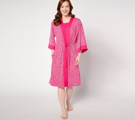 Carole Hochman Chemise and Robe Travel Set