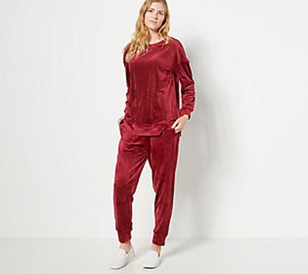 Carole Hochman Drop Needle Velour Lounge Set