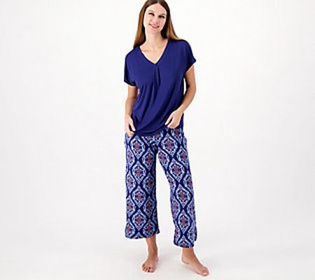 Carole Hochman Petite Feather Soft Jersey Pajama Set