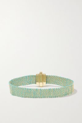 Carolina Bucci - 1cm 18-karat Gold And Silk Bracelet - one size
