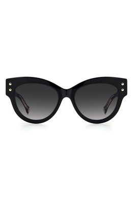 Carolina Herrera 54mm Cat Eye Sunglasses in Black /Grey Shaded