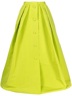 Carolina Herrera A-line silk skirt - Green