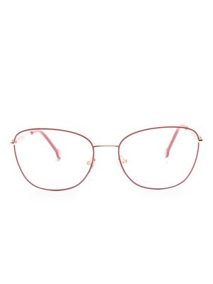 Carolina Herrera cat-eye metallic glasses - Red