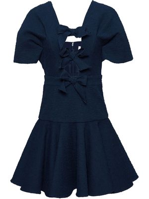 Carolina Herrera drop-waist mini dress - Blue