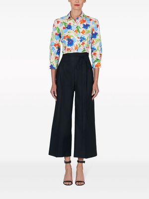 Carolina Herrera floral-print poplin shirt - Neutrals
