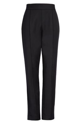 Carolina Herrera High Waist Wool Stretch Skinny Pants in Black