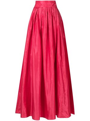 Carolina Herrera pleated taffeta dress - Pink