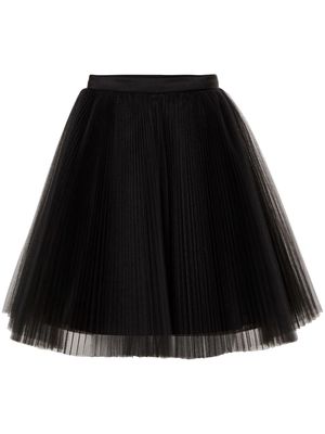Carolina Herrera pleated tulle miniskirt - Black