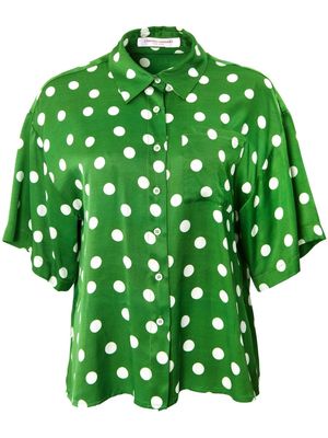 Carolina Herrera polka dot shirt blouse - Green
