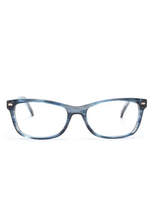 Carolina Herrera rectangle-frame clear-lenses glasses - Blue