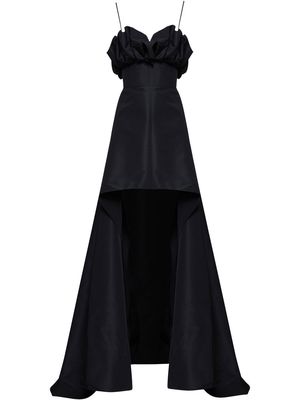 Carolina Herrera ruffled silk evening gown - Black