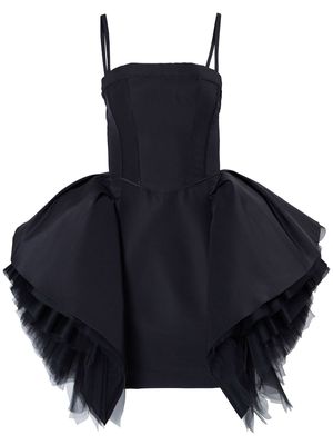 Carolina Herrera ruffled-tulle silk dress - Black