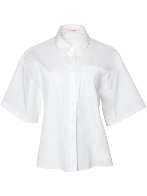 Carolina Herrera short-sleeve cotton shirt - Neutrals