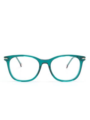 Carolina Herrera square-frame clear-lenses glasses - Green