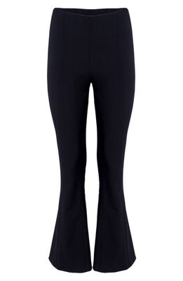 Carolina Herrera Stretch Wool Crop Flare Pants in Black