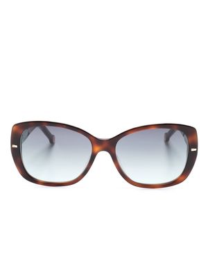 Carolina Herrera tortoiseshell butterfly-frame sunglasses - Brown