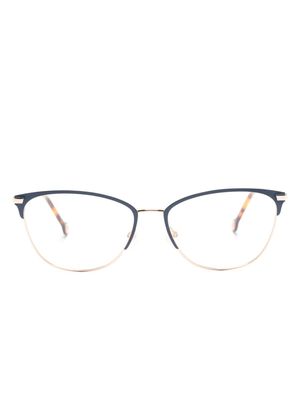 Carolina Herrera tortoiseshell-effect cat-eye frame glasses - Blue