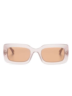 Carolina Herrera translucent rectangle-frame sunglasses - Pink