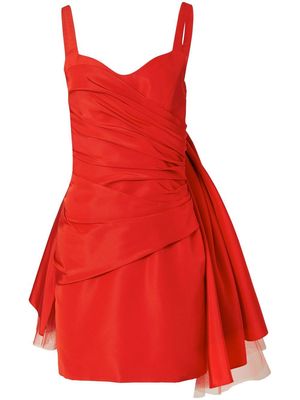 Carolina Herrera tulle-bow sleeveless minidress - Red