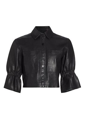 Carolina Leather Crop Jacket