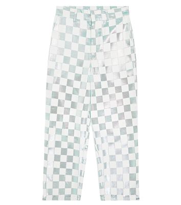 Caroline Bosmans Checkerboard metallic pants