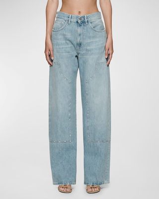 Carpenter Wide Bling Jeans