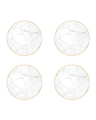 Carrara Bread And Butter Plates, Set Of 4
