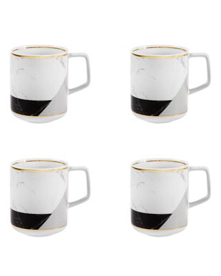 Carrara Coffee Mugs, Set Of 4
