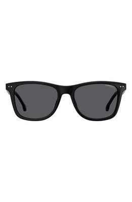 Carrera Eyewear 51mm Rectangle Sunglasses in Black/Grey Blue