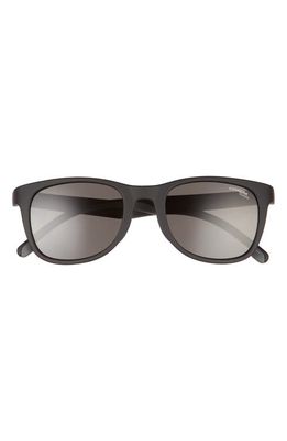 Carrera Eyewear 52mm Rectangular Sunglasses in Matte Black /Gray Pz