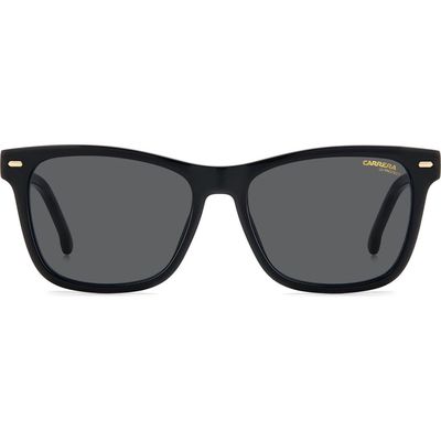 Carrera Eyewear 54mm Gradient Rectangular Sunglasses in Black/Grey 