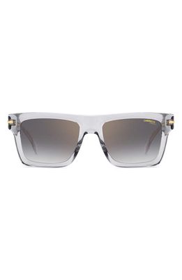 Carrera Eyewear 54mm Rectangular Sunglasses in Grey/Gray Sf Gd Sp