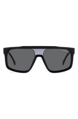 Carrera Eyewear 59mm Flat Top Sunglasses in Black Grey/Gray Polar