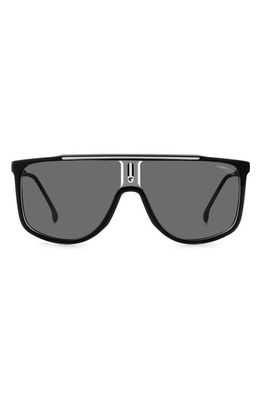 Carrera Eyewear 61mm Polarized Flat Top Sunglasses in Black Grey Polar