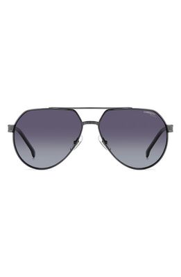 Carrera Eyewear 62mm Gradient Aviator Sunglasses in Dark Ruthen/Gray Polar 