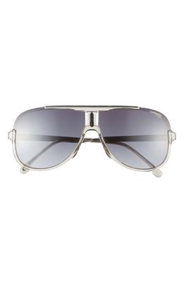 Carrera Eyewear 64mm Gradient Oversize Aviator Sunglasses in Grey/Dark Grey Sf 