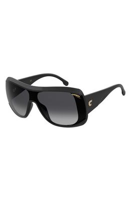 Carrera Eyewear 99mm Gradient Shield Sunglasses in Black/Grey Shaded