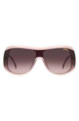 Carrera Eyewear 99mm Gradient Shield Sunglasses in Nude/Brown Gradient