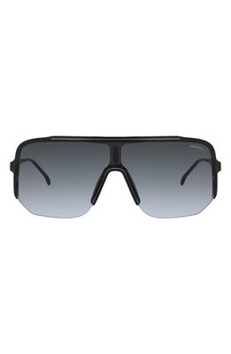 Carrera Eyewear 99mm Oversize Shield Sunglasses in Black Grey/Dark Grey Sf 