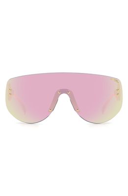 Carrera Eyewear 99mm Shield Sunglasses in Rose Gold