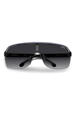 Carrera Eyewear Carrera Shield Sunglasses in Black/Blue/Whi /Grey Shaded