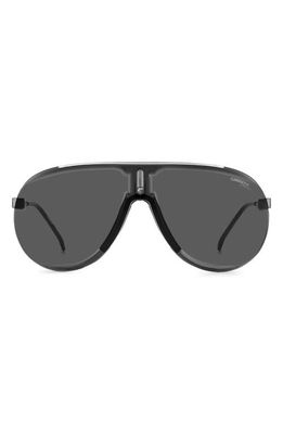 Carrera Eyewear Superchampion 99mm Aviator Sunglasses in Dark Ruth Black/Gray