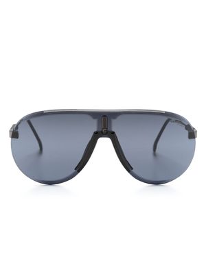 Carrera rimless pilot-frame sunglasses - Black