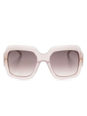 Carrera translucent oversize-frame sunglasses - Neutrals