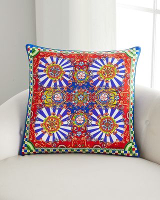 Carretto Silk Cushion, 24"