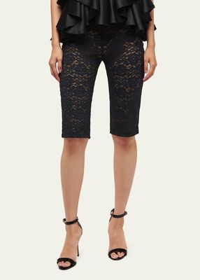 Carrie Fitted Lace Shorts